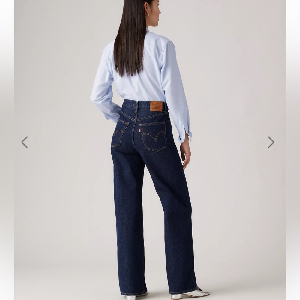 Levi's Women's Ribcage Wide Leg Jeans in Shaded View Size 25